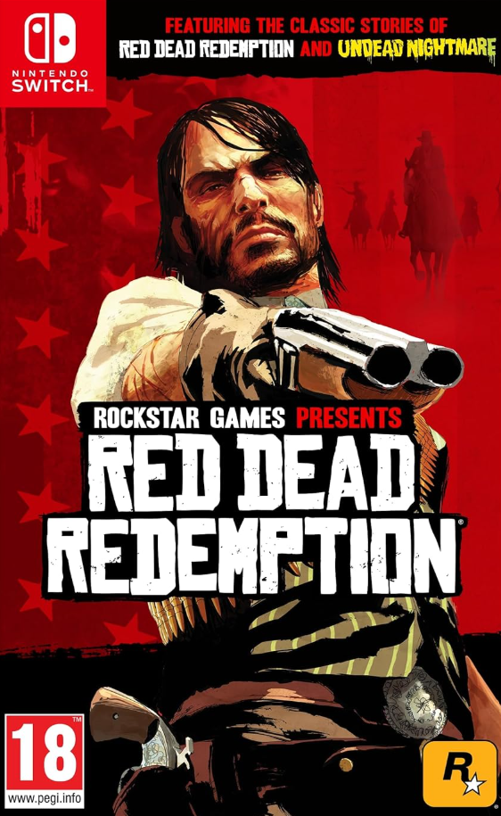 Red Dead Redemption Nintendo Switch eShop key by Creative Entertainment, showing game cover art and digital download card.