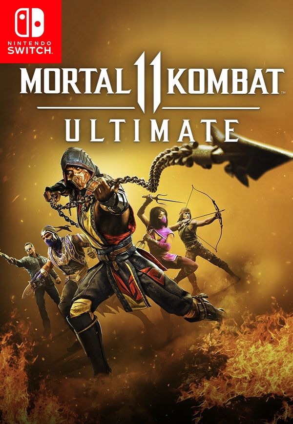 Mortal Kombat 11 Ultimate Nintendo Switch eShop key from Creative Entertainment, showing game cover art and Nintendo Switch logo.